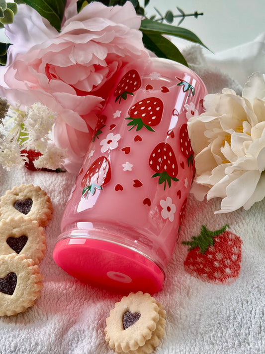 Strawberry milk tumbler
