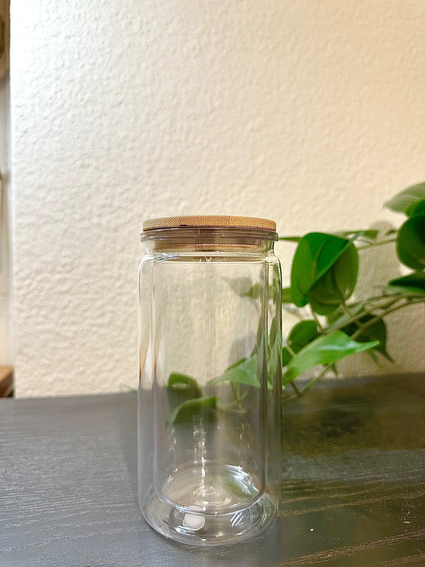 Acrylic snow globe tumbler