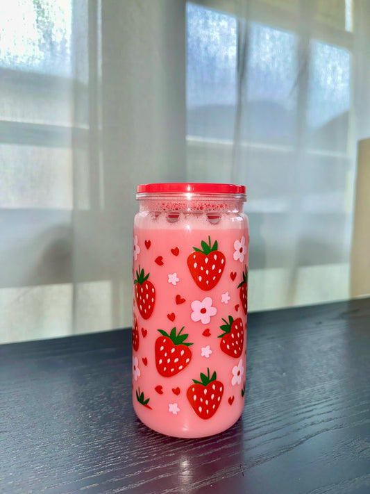 Strawberry milk tumbler
