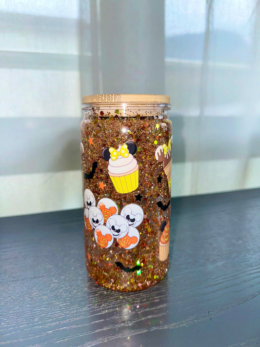 Disney Halloween snowglobe tumbler