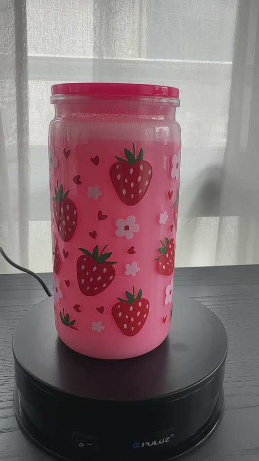 Strawberry milk tumbler